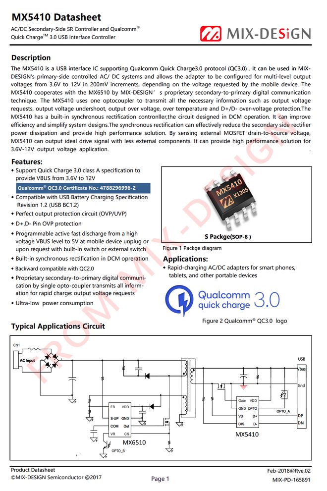 内置美思迪赛MX6911主控芯片联想20W快充充电器拆解(图8)