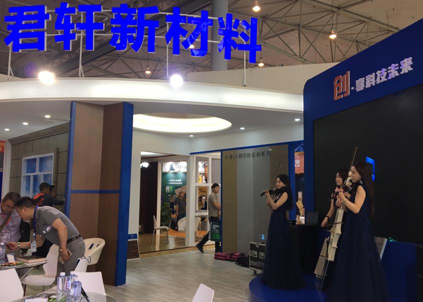 建博会上君轩受媒体采访 建筑节能新材料赢大众青睐(图1)