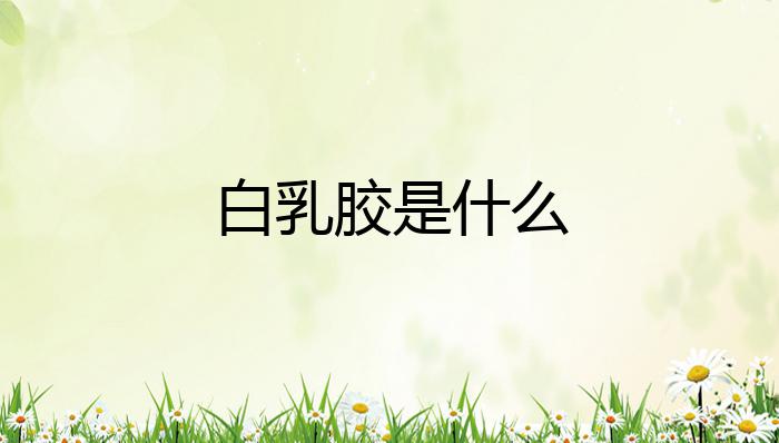 白乳胶是什么？(图1)