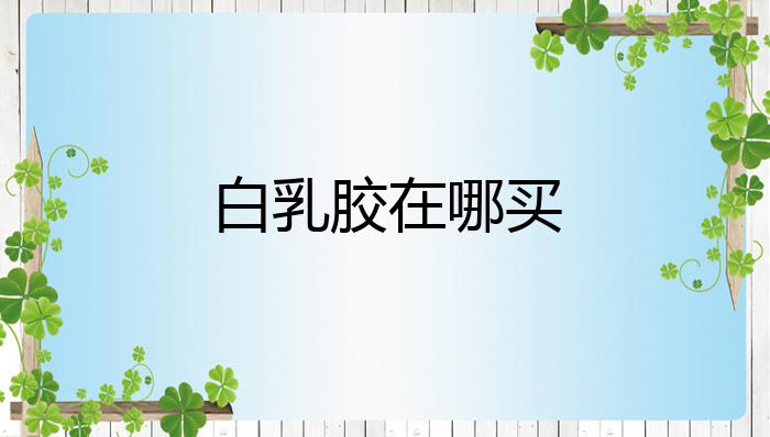 白乳胶在哪买？(图1)