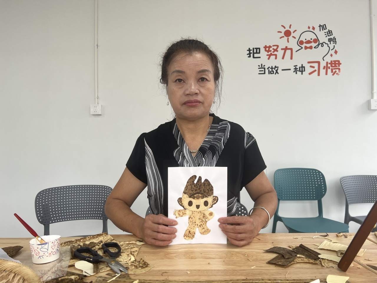赞赞赞！笋壳做的亚运吉祥物来了(图2)