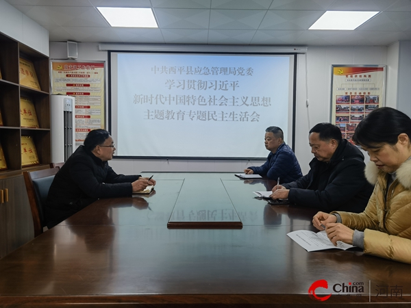 西平县应急管理局党委领导班子召开主题教育专题民主生活会(图1)